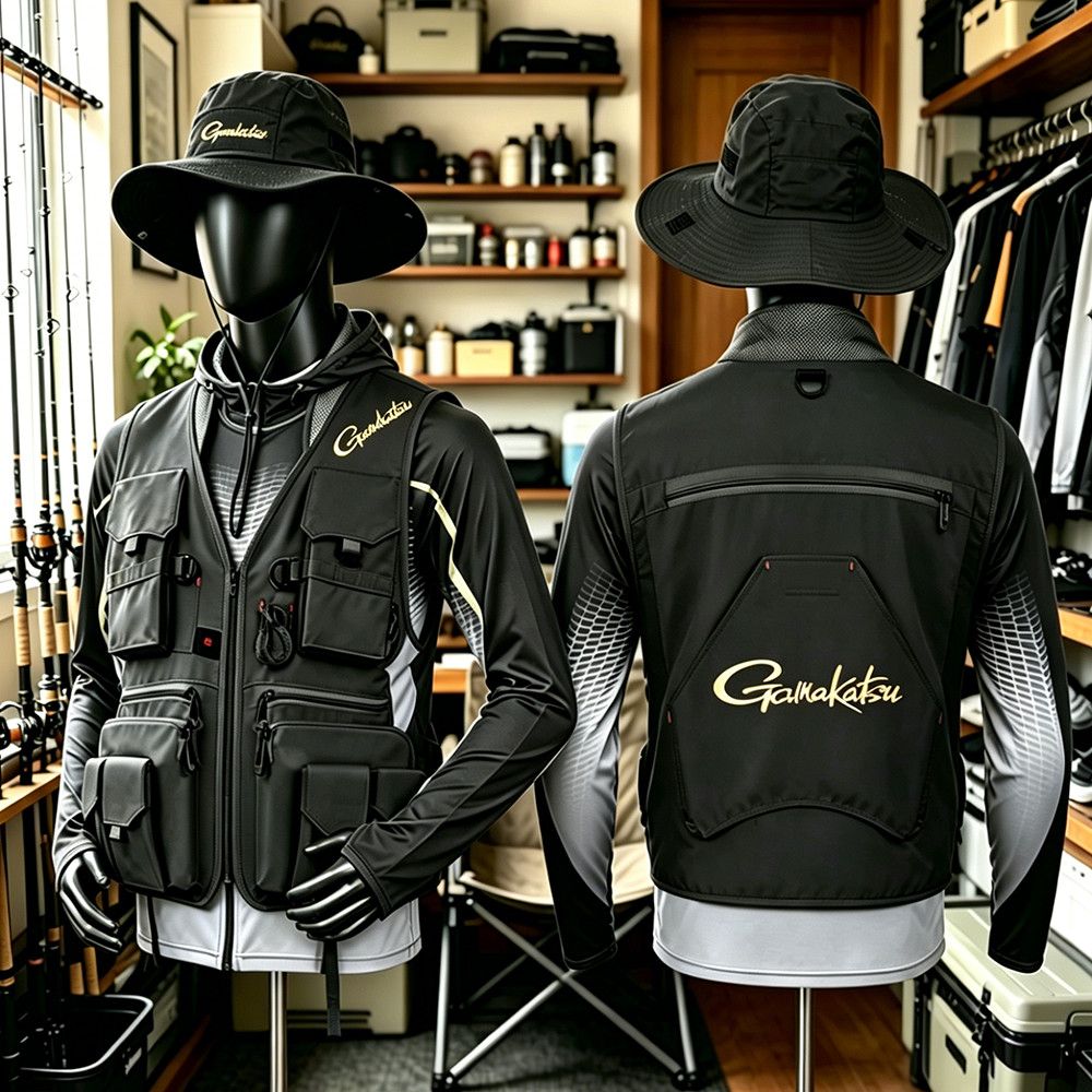 Fishing Vest - Gilet da Pesca Multitasche Gamakatsu per