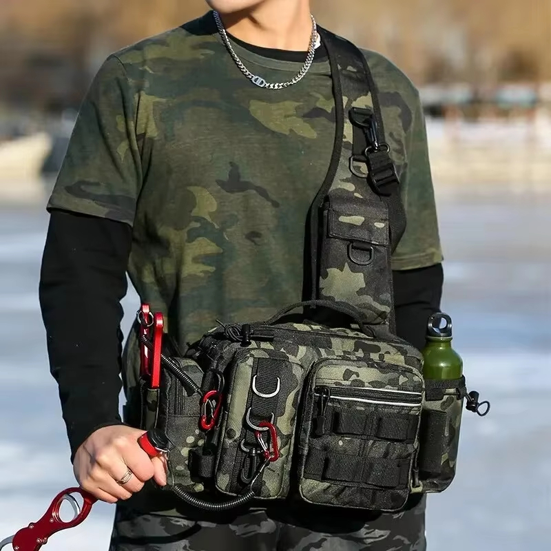 Fishing Backpack - Borsa a tracolla tattica da esterno