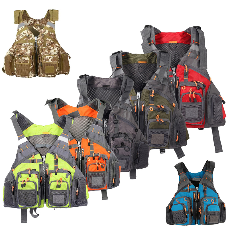 Fishing Vest - Gilet da Pesca Multitasche Funzionale Portatile