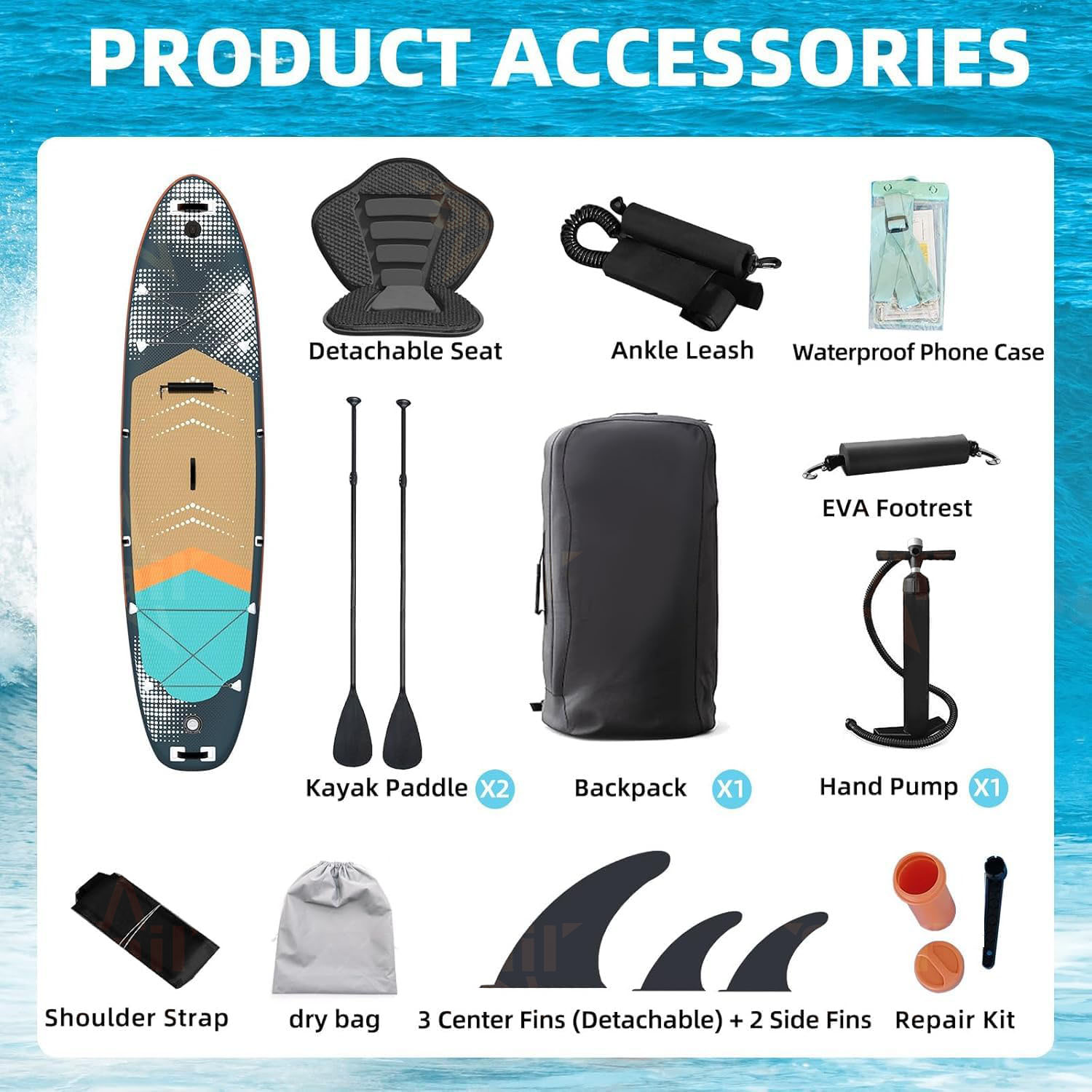Tavola da Stand Up Paddle Gonf - Fishing Backpack recensione e prezzo
