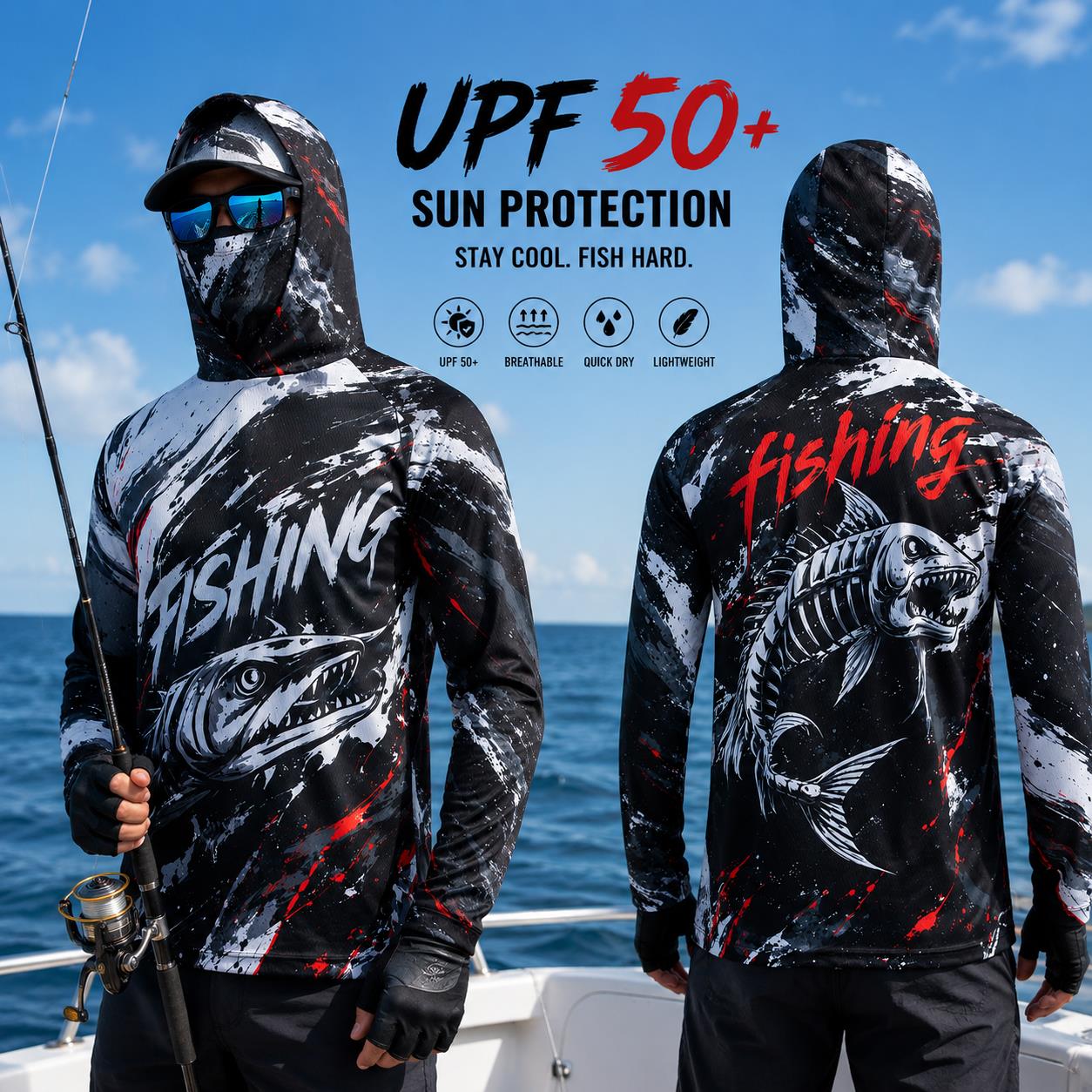 Maglia da Pesca con Cappuccio  - Fishing Hoodie recensione e prezzo