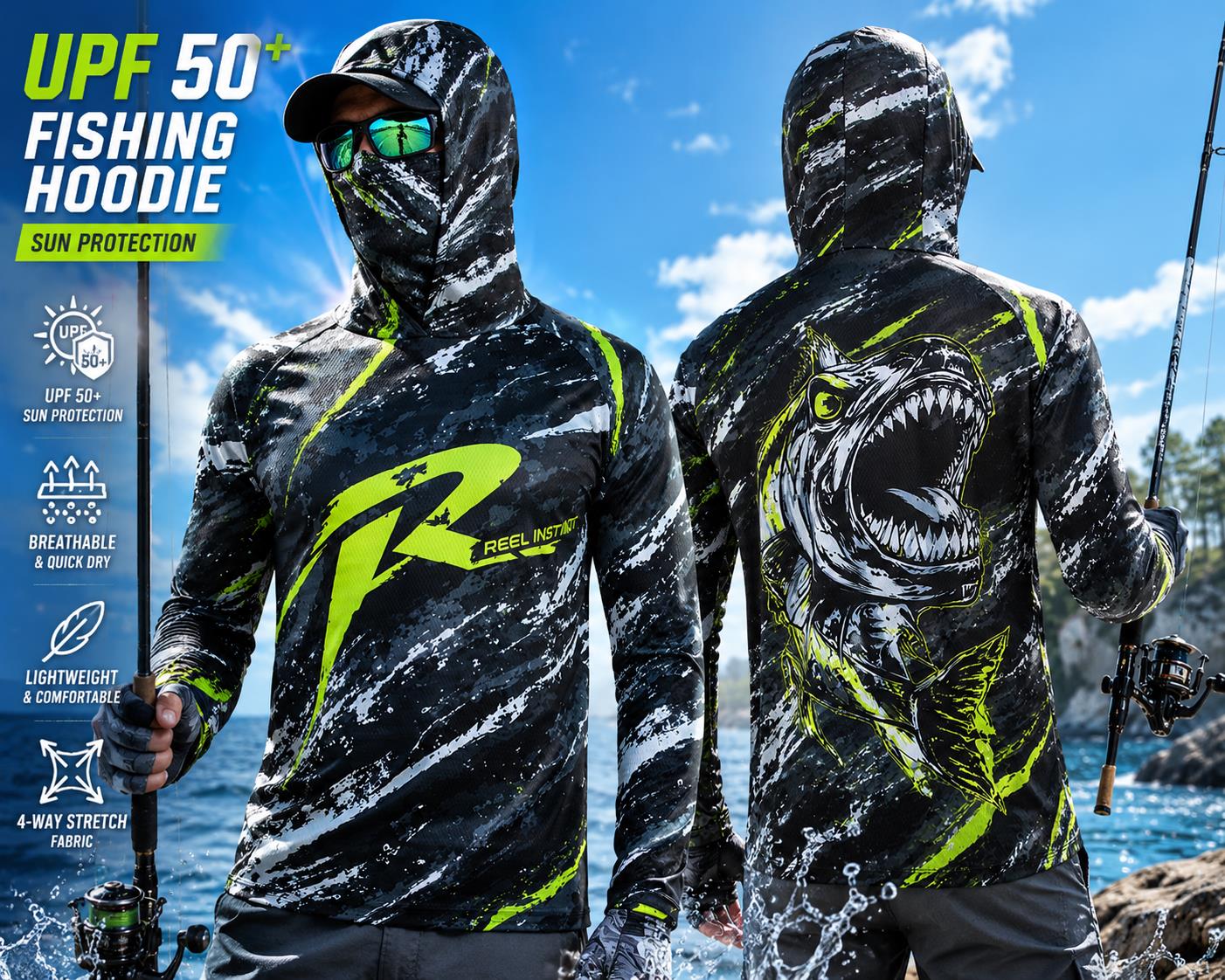 Maglia da Pesca con Cappuccio  - Fishing Hoodie recensione e prezzo